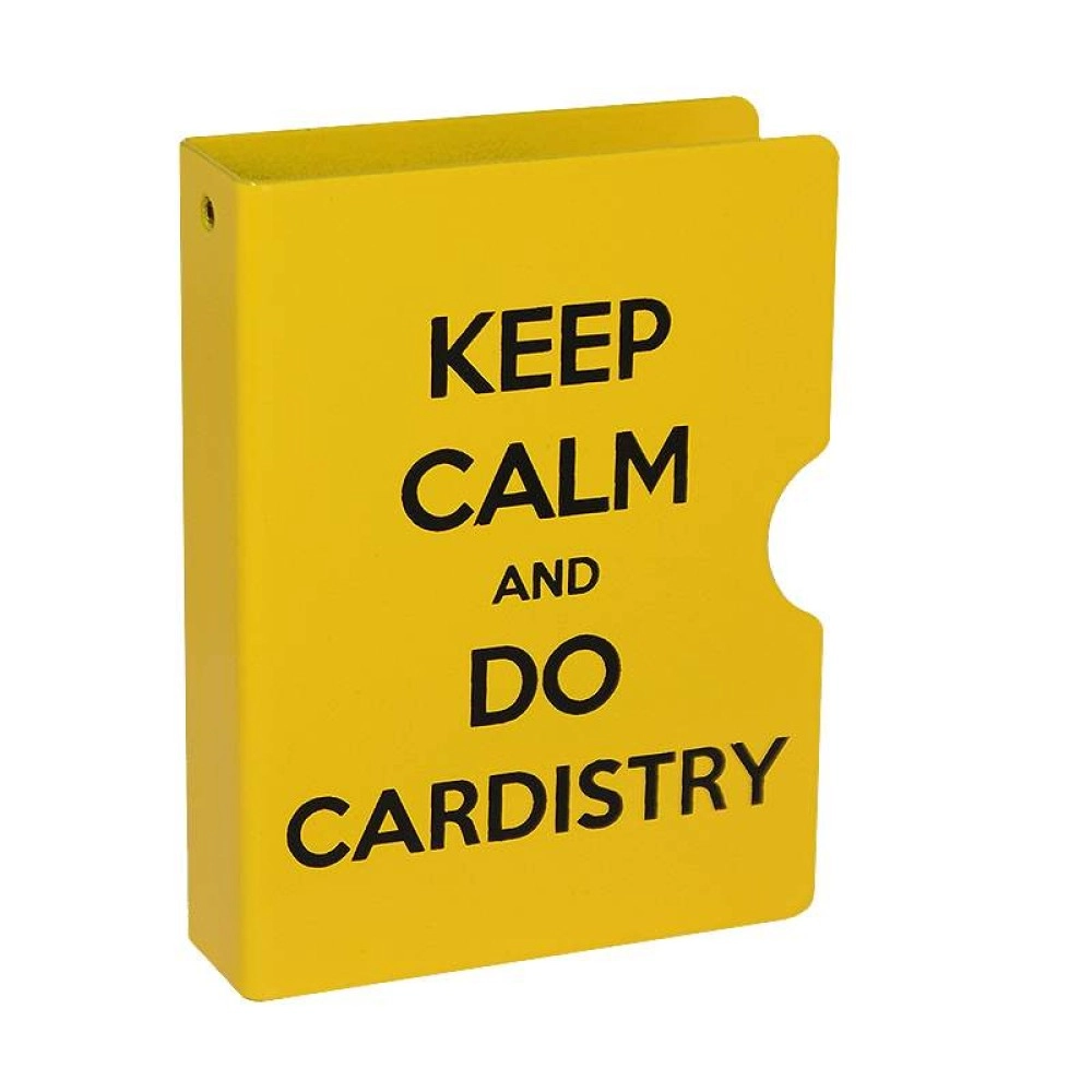 Card Guard - Keep Calm and do Cardistry Giallo - Card Clip