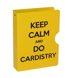 Card Guard - Keep Calm and do Cardistry Giallo - Card Clip