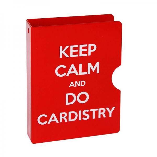 Card Guard - Keep Calm and do Cardistry - Rosso