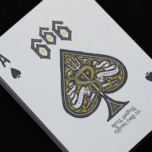 Mazzo di carte The 666 Playing Cards - Dark Reserve Foiled Edition by Riffle Shuffle