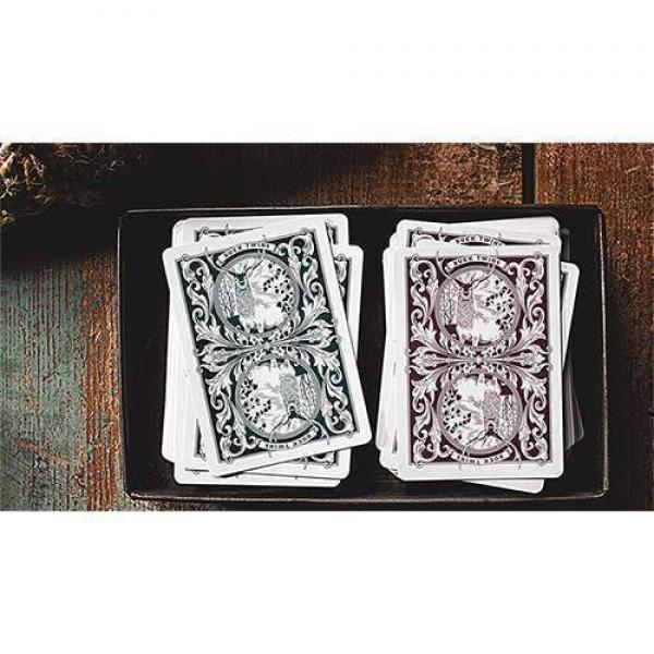 Mazzo di carte Antler Playing Cards (Maroon) by Dan and Dave  