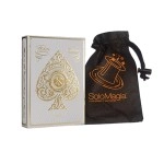 Mazzo di carte White Artisan by Theory11 - con SOLOMAGIA Card Bag