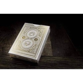 Mazzo di carte White Artisan by Theory11 - con SOLOMAGIA Card Bag