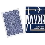 Mazzo di carte Aviator jumbo index - dorso blu