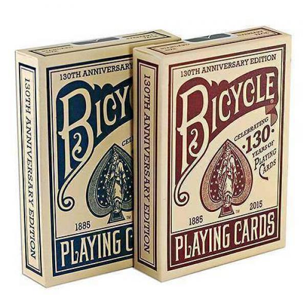 Mazzo di carte Bicycle - 130th Anniversary dorso r...