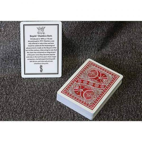 Mazzo di carte Bicycle Chainless Playing Cards (Red) by US Playing Cards 