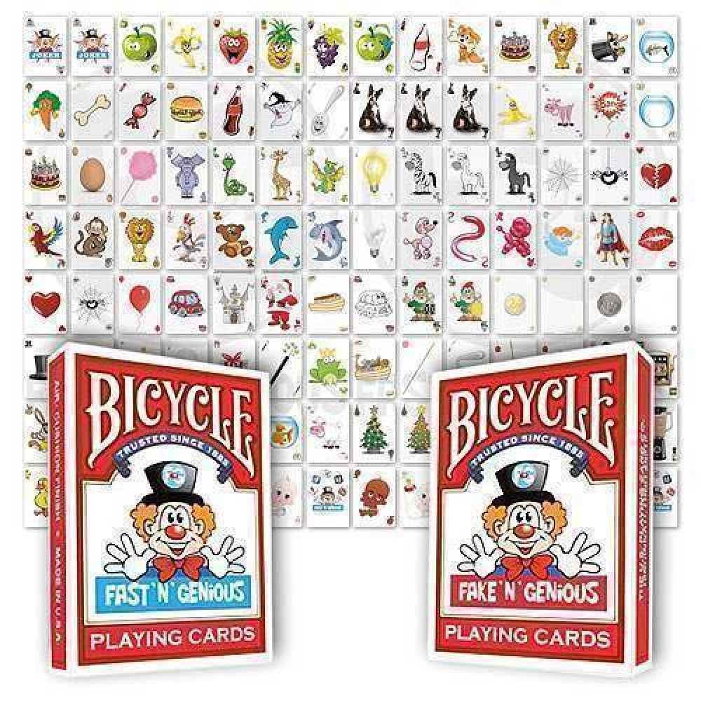 Fast N Genious & Fake N Genious Deck Combo Set by So Magic