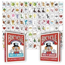 Fast N Genious & Fake N Genious Deck Combo Set by So Magic