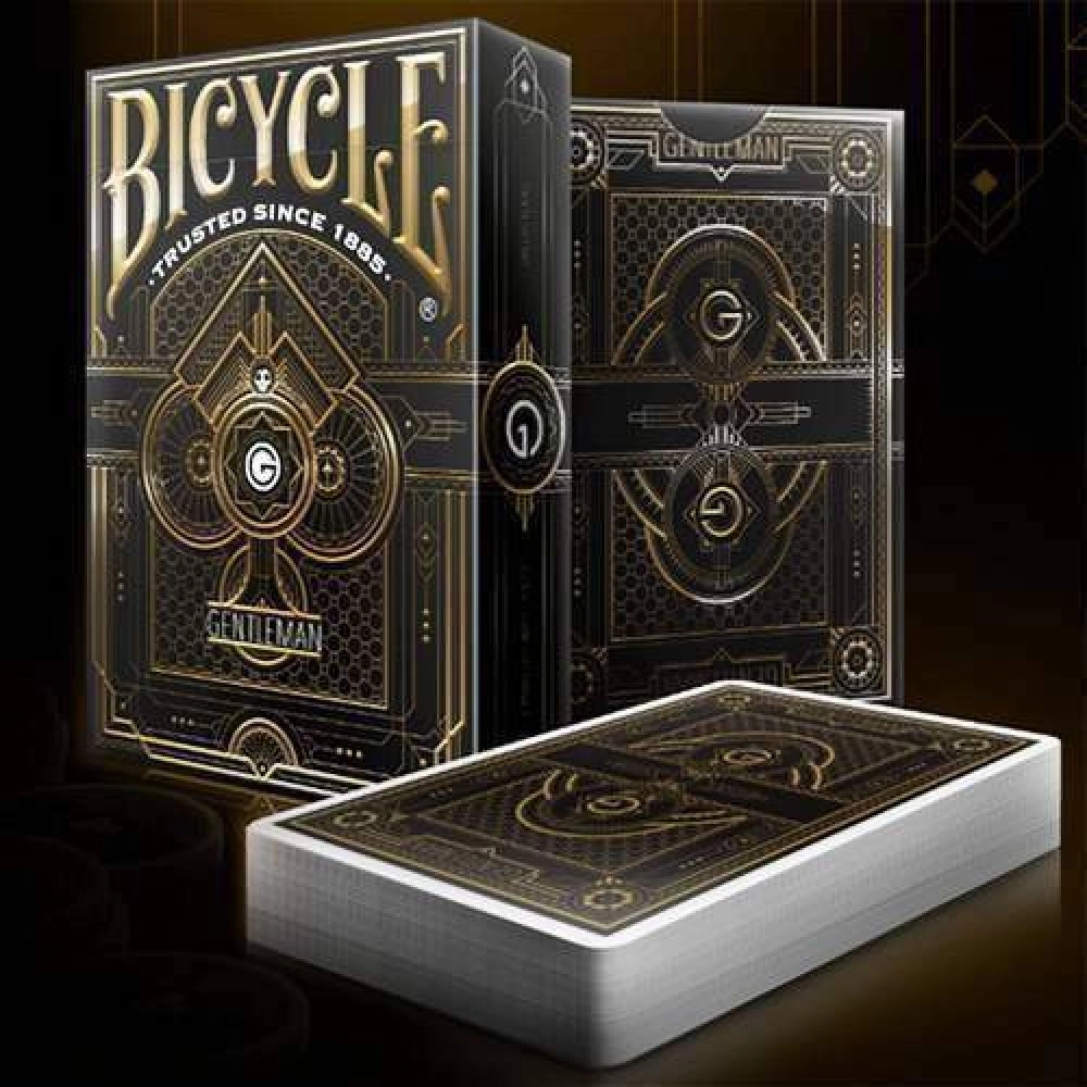 Mazzo di carte Bicycle Gentleman - Dorso nero