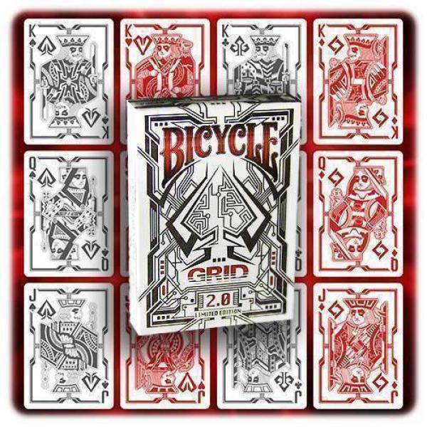 Mazzo di carte Bicycle - Grid 2.0 - Red