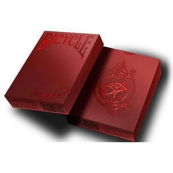 Mazzo di carte Bicycle Scarab Ruby (Limited Edition) Playing Cards by Crooked Kings