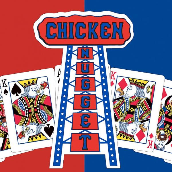 Mazzo di Carte Chicken Nugget Playing Cards - Blu