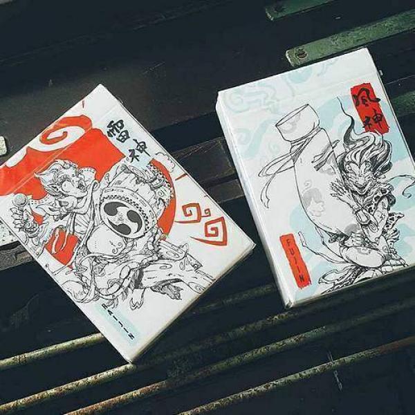 Mazzo di Carte Fujin & Raijin Playing Cards - Red