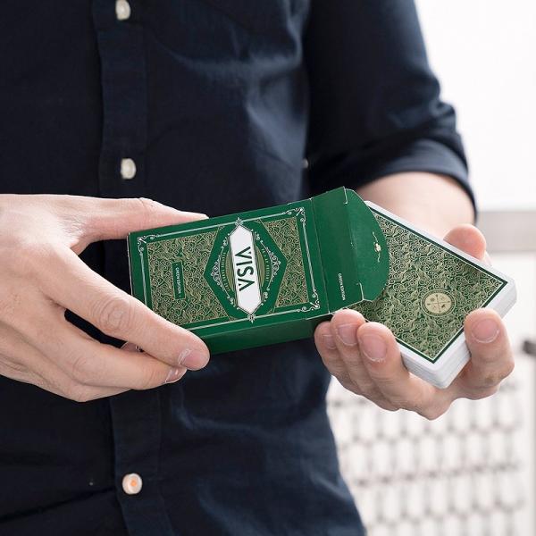 Mazzo di carte Visa Green Playing Cards by Patrick Kun and Alex Pandrea