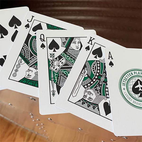 Mazzo di carte Premier Edition in Jetsetter Green by Jetsetter Playing Cards 