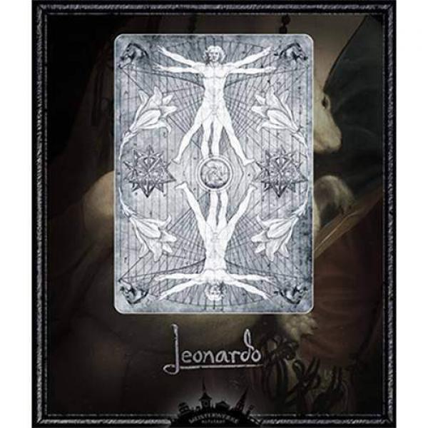 Mazzo di carte Leonardo (Silver Edition) by Legends Playing Card Company