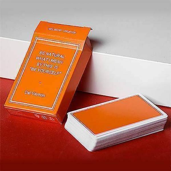 Mazzo di carte Magic Notebook by Bocopo Playing Card Company - Limited Edition Orange
