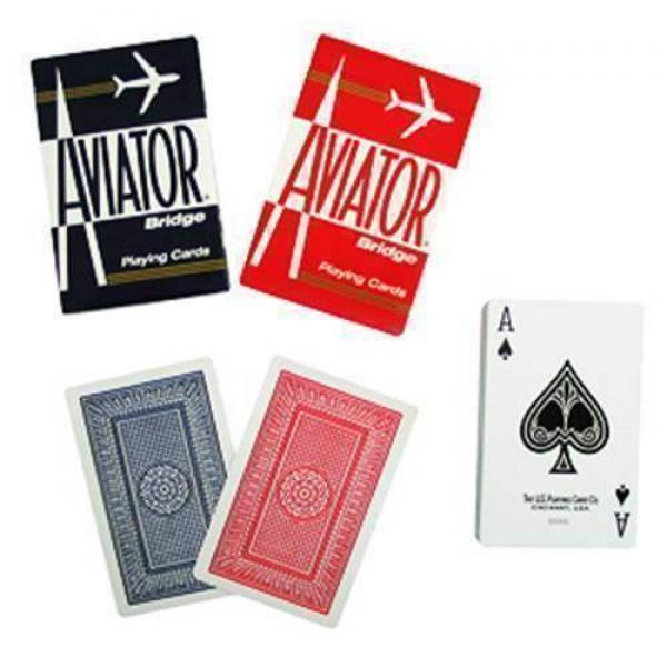 Mazzo di carte Aviator - Formato bridge - dorso bl...
