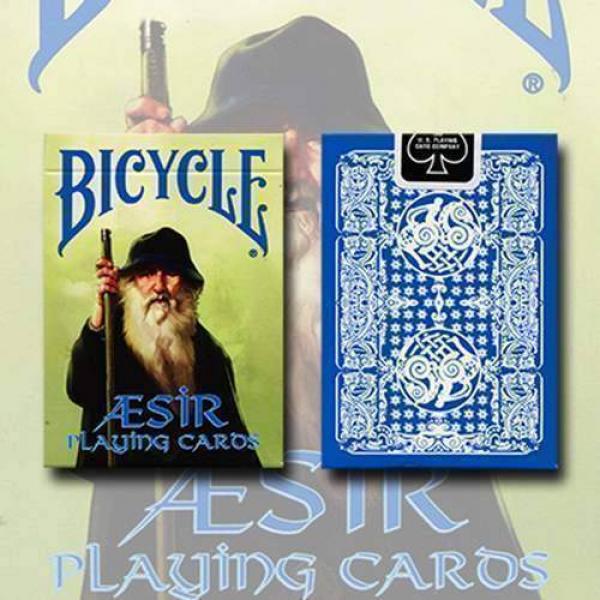 Mazzo di carte Bicycle Blue AEsir Viking Gods Deck (Blue) by US Playing Card Co.