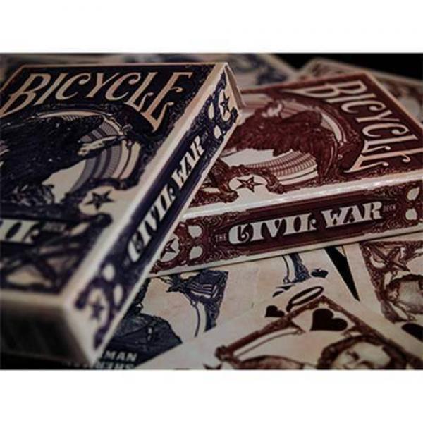 Mazzo di carte Bicycle Civil War Deck - Dorso Rosso