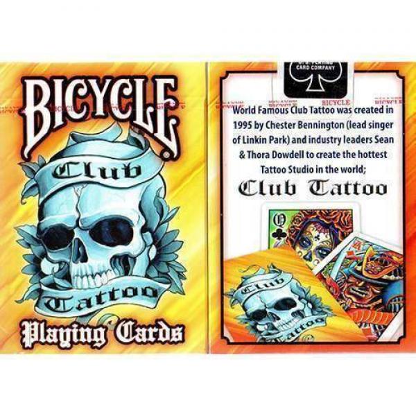 Mazzo di carte Bicycle Club Tattoo Orange