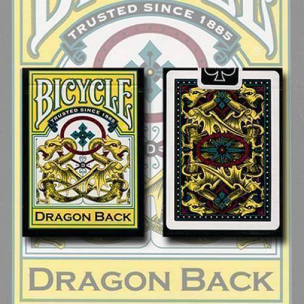 Mazzo di carte Bicycle Dragon Yellow by Gamblers W...