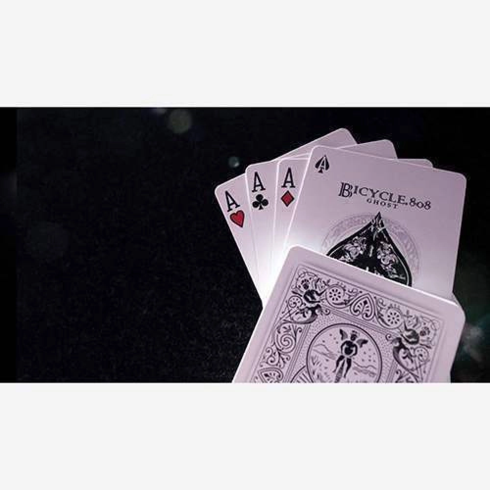 Mazzo di carte Bicycle Ghost White by Ellusionist