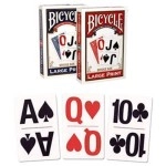 Mazzo di carte Bicycle - Large print - dorso blu
