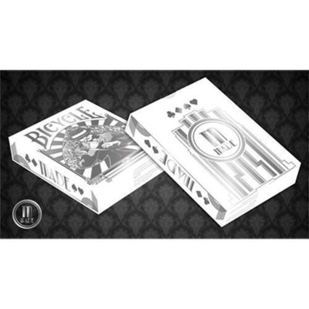 Mazzo di carte Bicycle Made Silver Deck by Crooked Kings Cards
