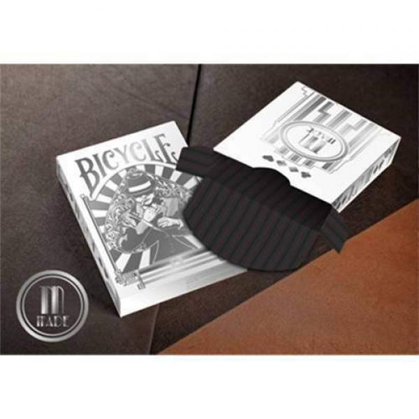 Mazzo di carte Bicycle Made Silver Deck by Crooked Kings Cards