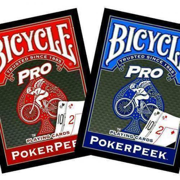 Mazzo di carte Bicycle Pro Poker peek - dorso ross...