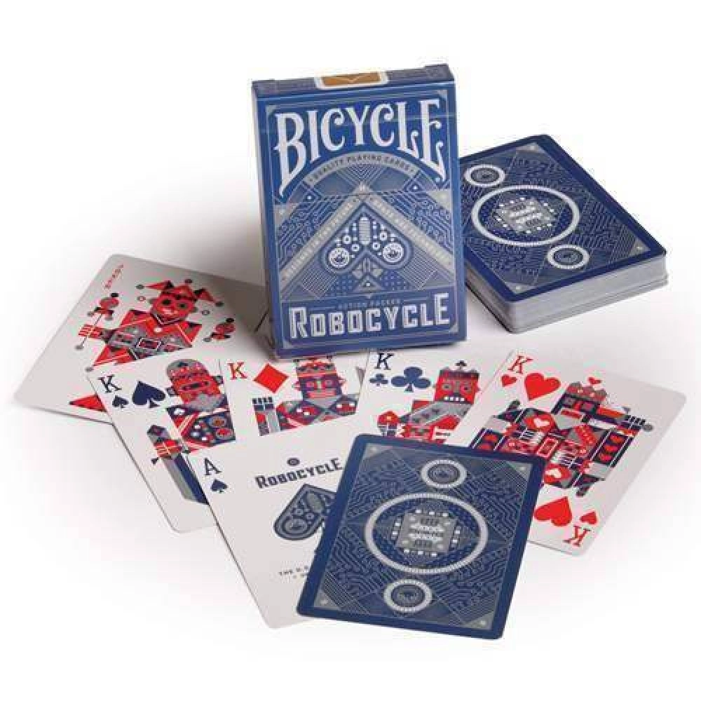 Mazzo di carte Bicycle Robocycle - dorso blu