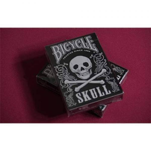Mazzo di carte Bicycle Skull Metallic (Silver) USPCC by Gambler's Warehouse