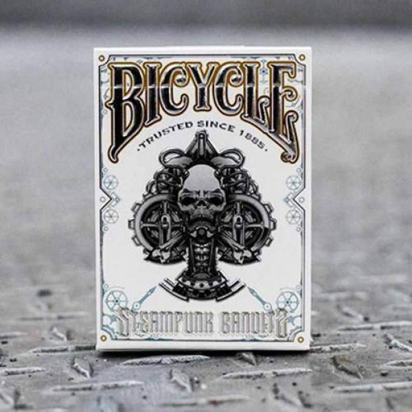 Mazzo di carte Bicycle Steampunk Bandits (White) b...