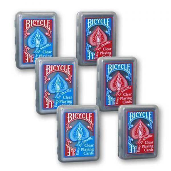 Mazzo di carte Bicycle trasparenti - Clear Deck - Rosso