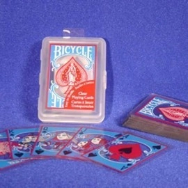 Mazzo di carte Bicycle trasparenti - Clear Deck - Rosso
