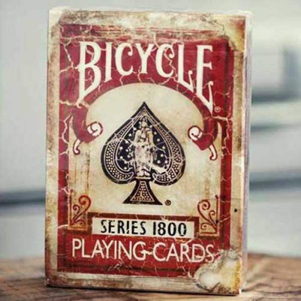Bicycle Vintage Series 1800 by Ellusionist dorso rosso - Prima Edizione (no marked)