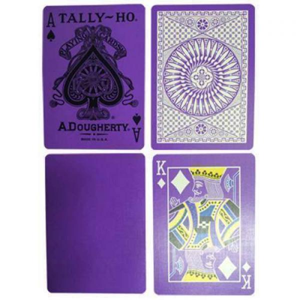 Mazzo di carte Tally Ho Reverse Circle back (Purple) Limited Ed. by Aloy Studios