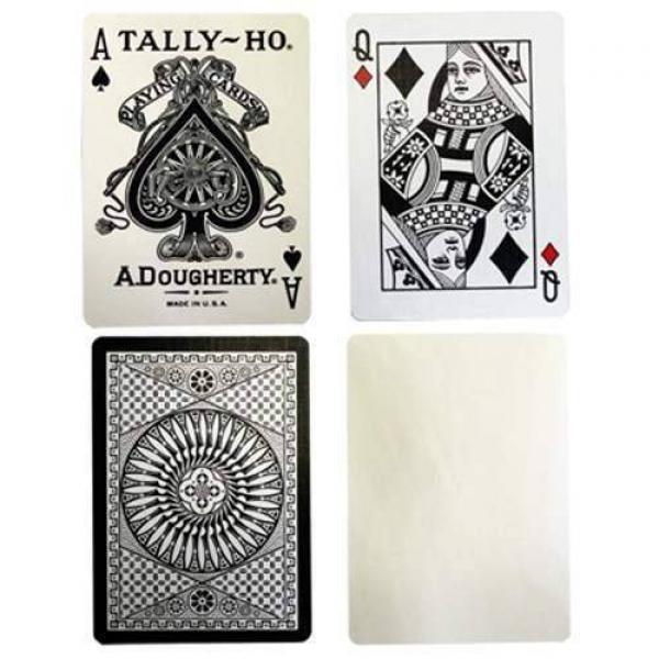 Mazzo di carte Tally Ho Reverse Circle back (White) Limited Ed. by Aloy Studios