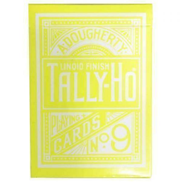 Mazzo di carte Tally Ho Reverse Circle back (Yellow) Limited Ed. by Aloy Studios
