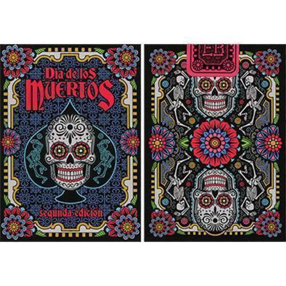 Mazzo di carte Dia de los Muertos Black Playing Card (2nd Edition) 