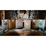 Mazzo di carte Limited Edition 2019 National Playing Card Deck Zellij Tile (Spade Gate) LAGOON/WHITE by Seasons Playing Card