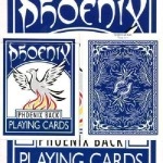 Mazzo di Carte Large Index Phoenix Double Decker a faccia bianca (due mazzi blu)