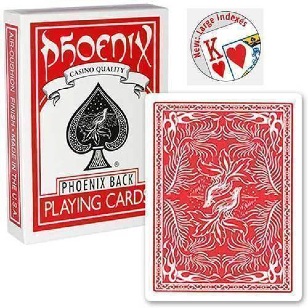 Mazzo di Carte Phoenix Large Index Rosso