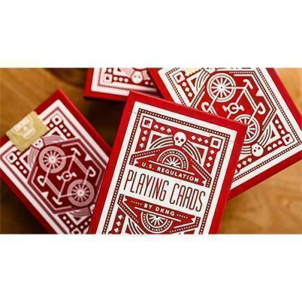 Mazzo di carte DKNG Red Wheel Playing Cards by Dan and Dave  and Art of Play