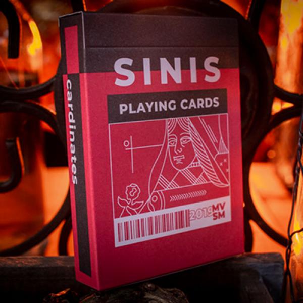 Mazzo di carte Sinis (Raspberry and Black) Playing...