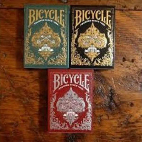 Mazzi di Carte Bicycle Spirit II Playing Cards Set (red metalluxe, black, green)