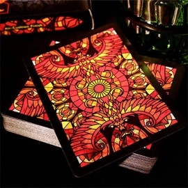 Mazzo di carte Bicycle - Stained Glass Phoenix Playing Cards