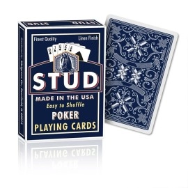 Mazzo di carte Stud standard index - dorso blu
