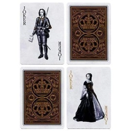 Mazzo di carte Tally Ho British Monarchy - Black - by LUX Playing Cards